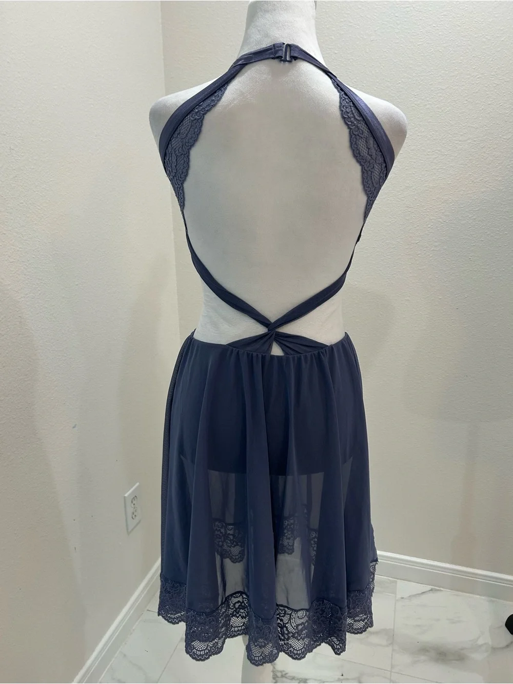 Weissman Jealous Lavender Lace Lyrical Dance Dress with Sheer Skirt